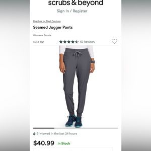 Med Couture Joggers, Pewter